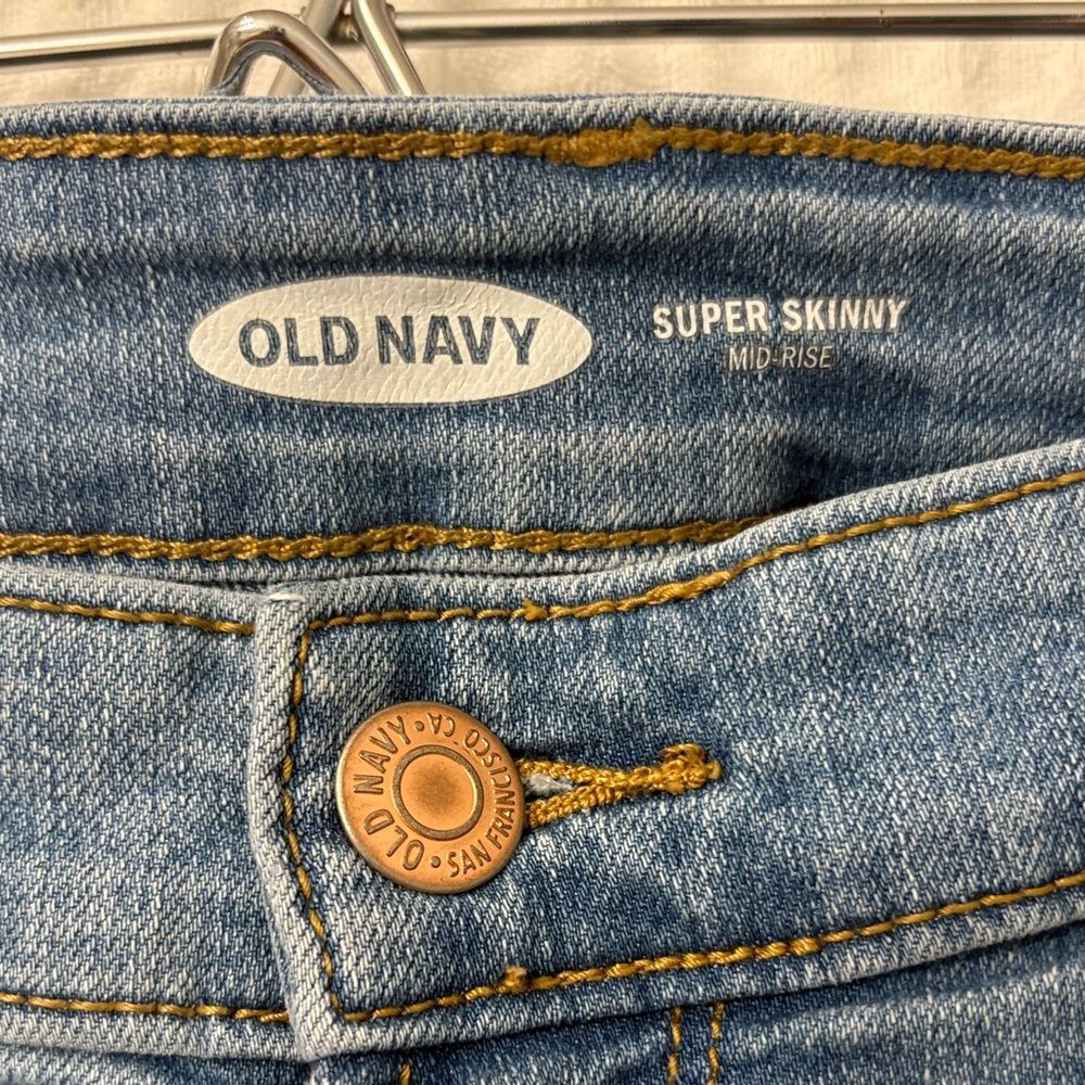 Old Navy Women's Skinny Jeans in Denim Blue Size 10 - Picture 2 of 4